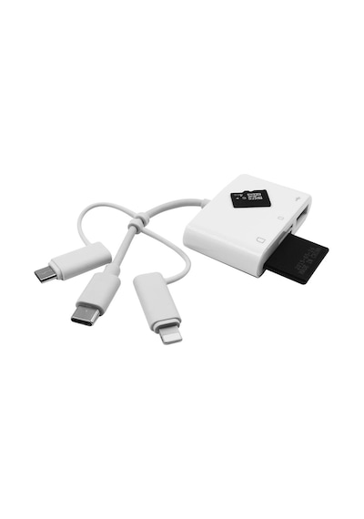 Type-C Apple Uyumlu iPhone Micro Usb Çok Fonksiyonlu Usb Otg Kart Okuyucu