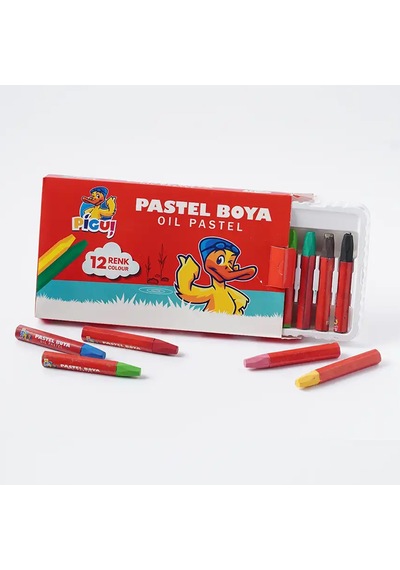 Pigui Pastel Boya 12 Renk Pgkp-22 Çok Renkli