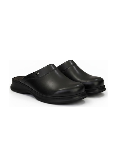 Polaris Comfort Ortopedik Sabo Terlik Doktor Hastane Aşçı İş Terliği Siyah