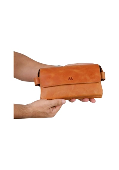 Mft Leather Hakiki Deri Unisex El Çantası Boliva 9874 Tiguan Camel