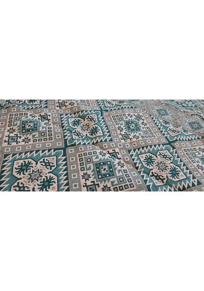 Algelsineve 6 m2 Eşme Desen, Serme, Çok Amaçlı Halı Örtüsü, Pike, Mavi