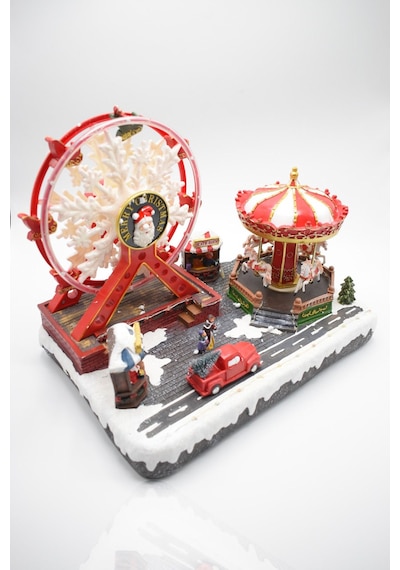 Waldern Premium Collection Dekoratif Lunapark Temalı Yılbaşı Süs 38 28 Cm