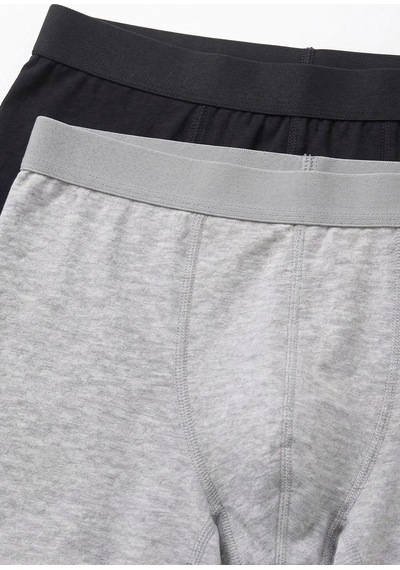 Öts Erkek Pamuklu Boxer Ekstra Uzun Paça Boyu Premium Günlük Kullanım 2665 Gri