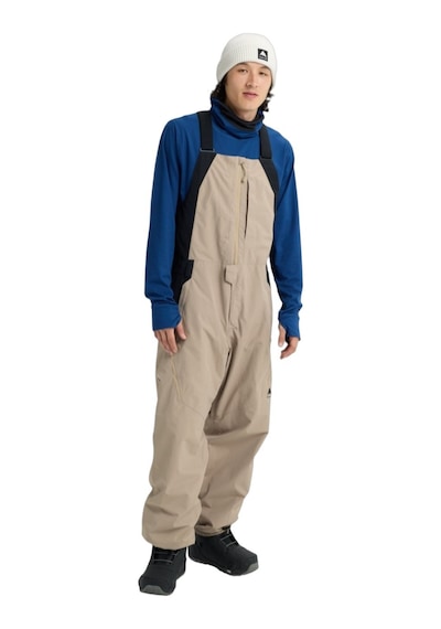 Burton Burton Reserve 2l Relaxed Bib Pants Erkek Bej Snowboard Pantolonu 30531