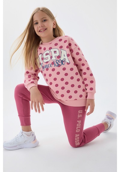 U.s. Polo Assn Kız Çocuk Pembe Eşofman Takımı Us1230-c-v1 Pembe