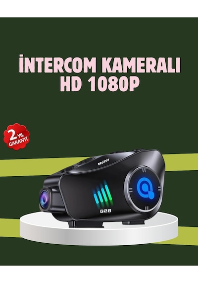 Q28 Full Hd Kameralı Motosiklet Kask Kulaklığı 45 Saat Müzik, Ipx6 Su Geçirmez Diğer
