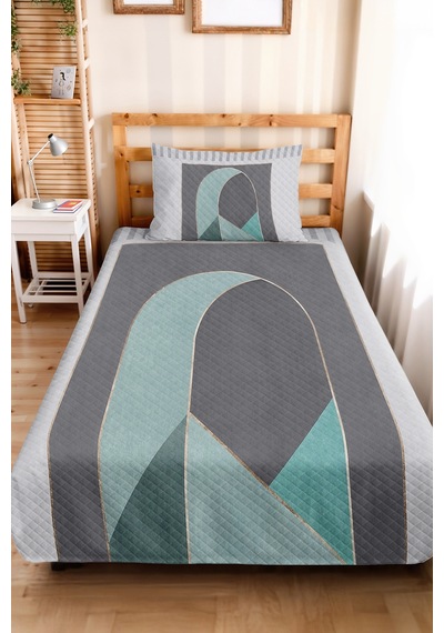 Geometrik Gri Genç Odası Tek Kişilik Pike Takımı - Modern Mint 160x220 Cm Kapitone Yatak Örtüsü Masalsı Dalgakıran Kırığı Geometrik Gri Genç Odası Tek Kişilik Pike Takımı - Modern Mint 160x220 Cm Kapitone Yatak Örtüsü Masalsı Dalgakıran Kırığı