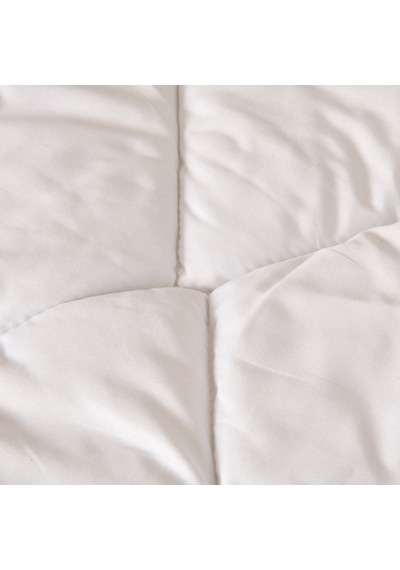 Soft Tek Kişilik İnce Microfiber Yorgan - Beyaz - 155x215 Cm Çok Renkli