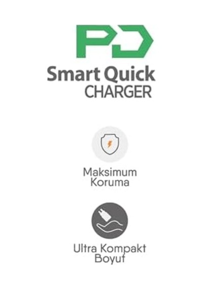 40w Pd Ve Usb Turbo Şarj Adaptörü Super Fast Hızlı Şarj