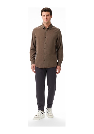 Nautica Erkek Yeşil Classic Fit Gömlek Düz W57536t Yeşil