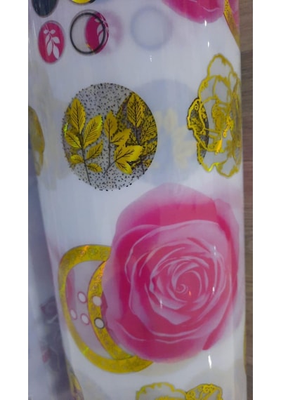 Gül Başlı Desenli Masa Örtüsü 80 Cm X 150 Cm