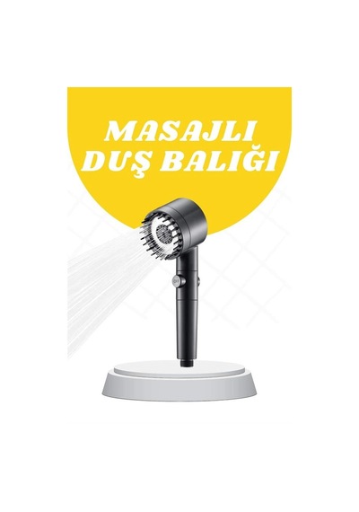 Hubrendy Tekno Yeni Nesil Masaj Etkili Duş Başlığı Su Basınçlı Tazyikli Özel 1239742
