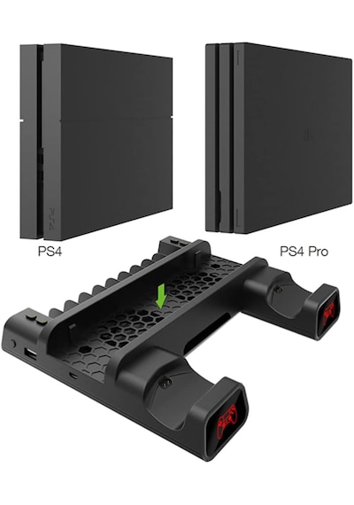 Ps4 Pro Ve Slim İçin Fanlı Dikey Soğutucu Ve Kol Şarj Edici Organ