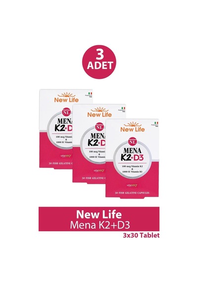 Mena K2+d3 30 Kapsül 3 Adet