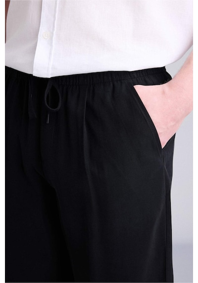 Defacto Yumuşak Dokulu Relax Fit Siyah Pantolon G8149ax26smbk81 Siyah-bk81