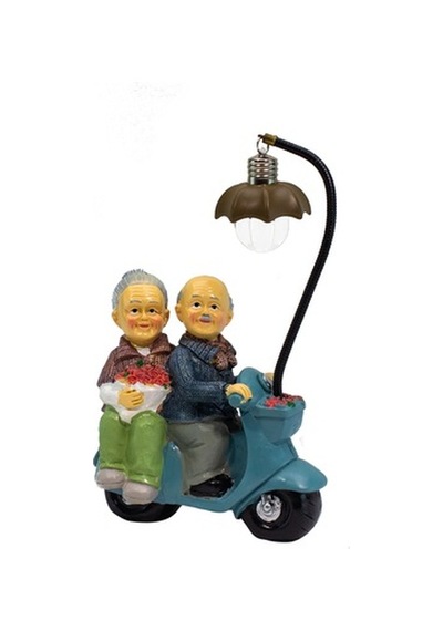 Biblo Romantik Çiftler Scooter Motorlu Sevimli Çiftler Işıklı