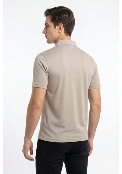 Baglan Erkek Polo Yaka Cepli Tişört 5107 Bgl-st04562 Bej