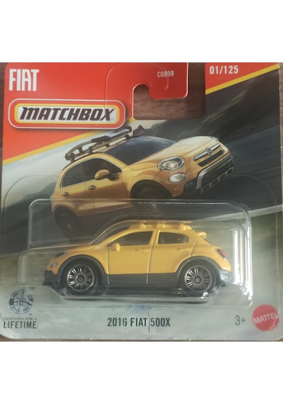 2026 Case Matchbox 2016 Fiat 500x Sarı