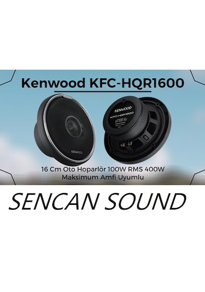 Kenwood Kfc-hqr1600 16 Cm Oto Hoparlör 100w Rms 400w Maksimum - Sencan Sound