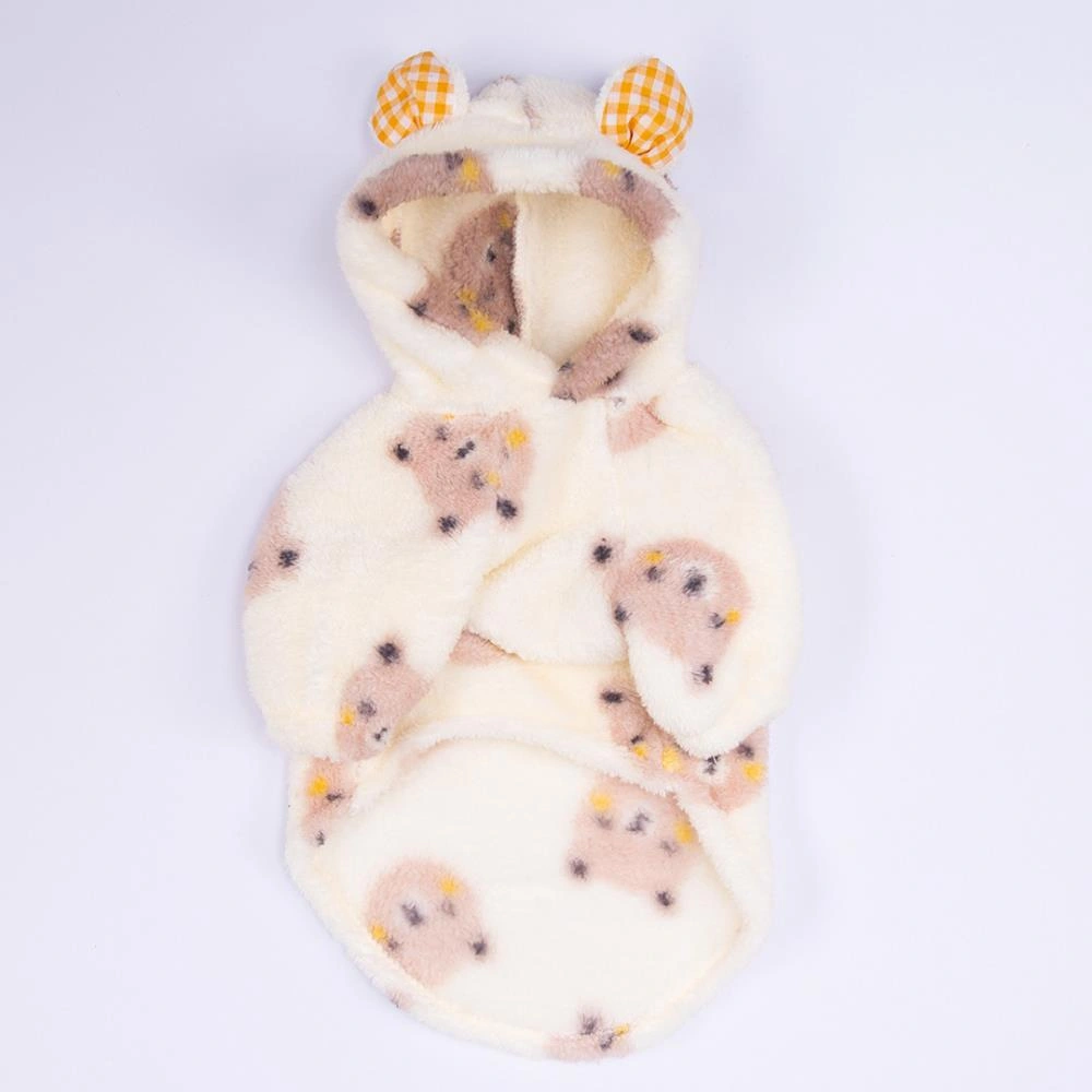 Kahverengi Sapporobear Hoodie Ayı Desenli Kulaklı Peluş Köpek Kıyafeti Kedi Kıyafeti Köpek Sweati Kahverengi Sapporobear Hoodie Ayı Desenli Kulaklı Peluş Köpek Kıyafeti Kedi Kıyafeti Köpek Sweati