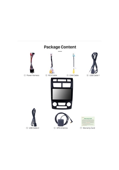 Kıa Sportage Dijital / Manuel 2007-2010 Uyumlu Multimedya Navigasyon Usb Kamera Carplayer