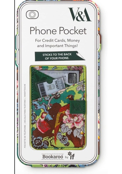 If V&a Bookaroo Yapışkanlı Telefon Arkası Kartlık Ve Cüzdan - Botanik Kuş