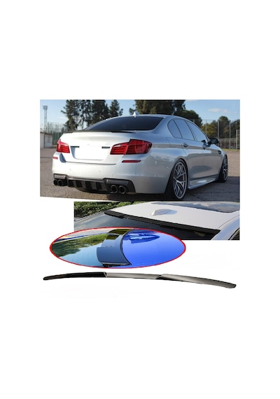Bmw F10 2011-2017 Plastik Boyasız Yarasa M4 Cam Üstü Spoiler