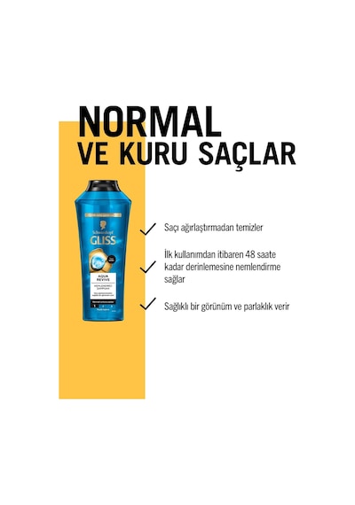 Gliss Aqua Revive Nemlendirici Şampuan 6 x 400 ML