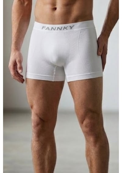Fit Women Erkek Trend Nefes Alan Relaxed Beyaz Boxer
