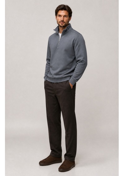 Redline Runi Basic Regular Fit Pamuklu Kışlık Sweatshirt Antrasit Antrasit
