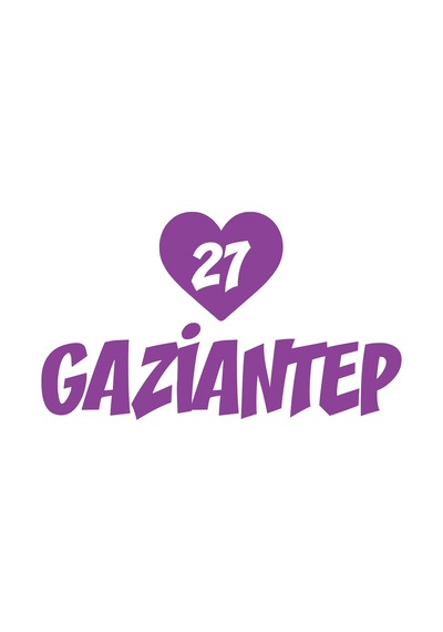 Kalpli 27 Gaziantep Araba Sticker 17x17 Cm Mor