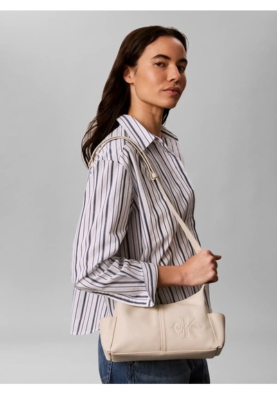 Calvin Klein Pockets Monologo Cro, Acg Krem Kadın Çanta