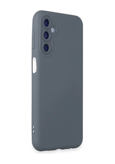 Samsung Uyumlu Galaxy M14 5g Uyumlu Kılıf Nano İçi Kadife Silikon - Gri