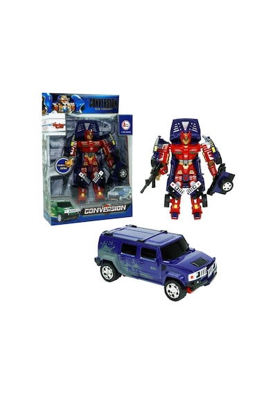 Mey İthalat Hw-899-1-2-5 Kut. Dönüşebilen Robot Jeep 1:24 -vrd Kırmızı