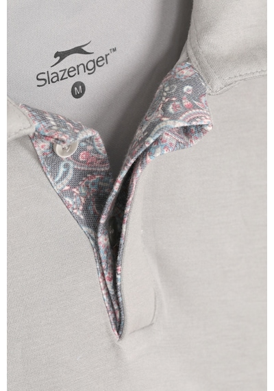 Slazenger Zodıacs Erkek Polo Yaka Gri Tişört