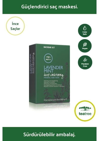 Paul Mitchell Lavender Mint Deep Conditioning Mineral Hair Mask 10 x 20 ML