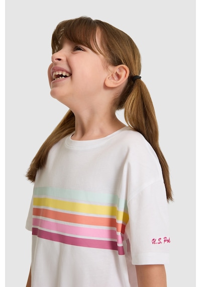 U.s. Polo Assn. Kız Çocuk Beyaz Tişört 50325698-vr013