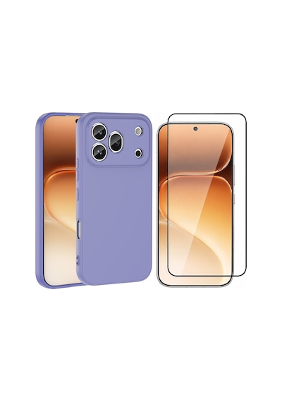 Vendas Honor 600 Pro 5g Kılıf Zore Mara Lansman Kapak + Cam Ekran Koruyucu Lila
