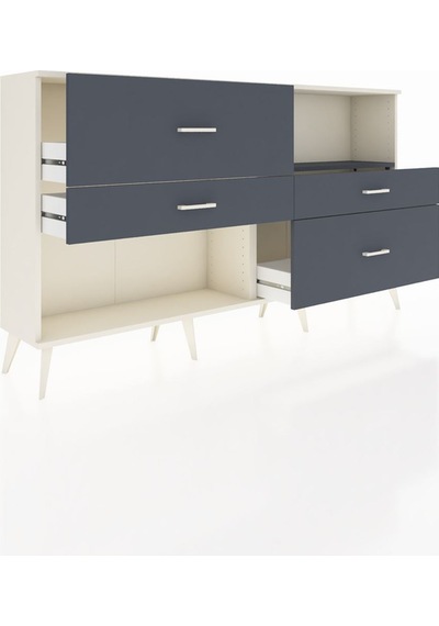 Arges Konsol Tek Raflı 4 Çekmeceli 176x30x99 Aytaşı-antrasit Aytaşı-antrasit Arges Konsol Tek Raflı 4 Çekmeceli 176x30x99 Aytaşı-antrasit Aytaşı-antrasit