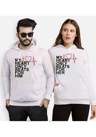 Tshirthane My Heart Sevgili Kombinleri Kapüşonlu Kombini
