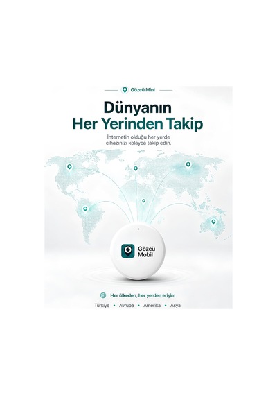 Gözcü Mobil Ios Android Uyumlu Airtag 10/30 Ay Batarya Ömrü Anlık Geçmişe Dönük Konum Gps Araç Motor Çocuk Akıllı Takip Cihazı Mini Diğer