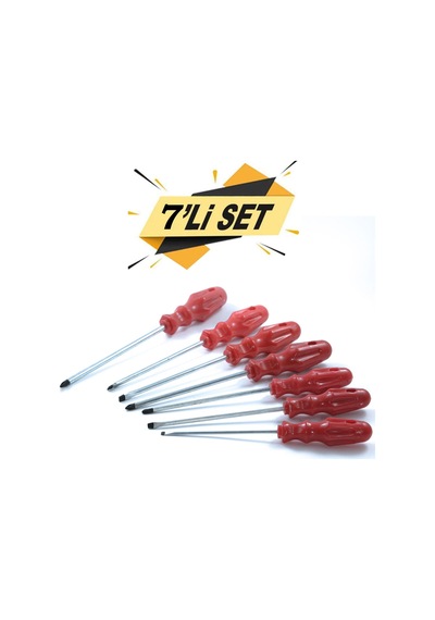 Tornavida Seti Düz Yıldız Uçlu Tornavida 7'li Set