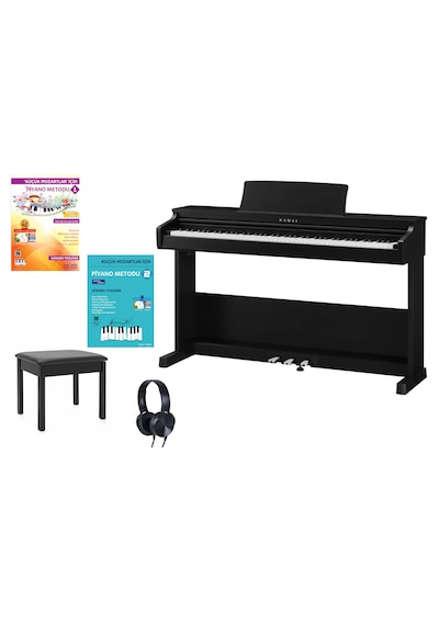 Kawai Cx102 B Siyah Dijital Piyano Seti Tabure,kulaklık,ödüllü Eğitim Metodları Mat Siyah