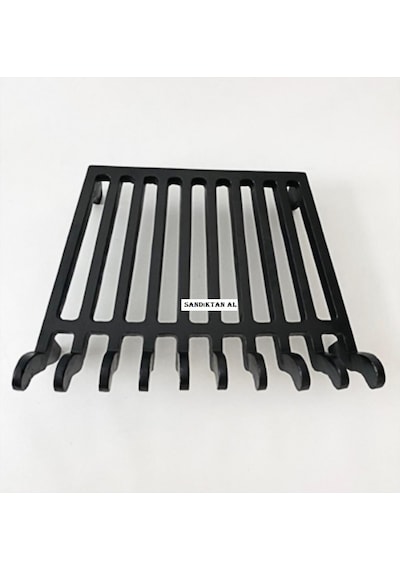 Döküm Izgara Şömine Izgarası 49 Cm X 35 Cm X35 Cm 10 Lu Izgara Çekmeceli