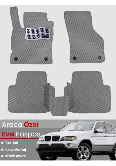 Bmw X5 E53 1999-2006 Uyumlu Eva Paspas Tam Set Araca Özel,su Geçirmez,hızlı Ve Kolay Montaj 420