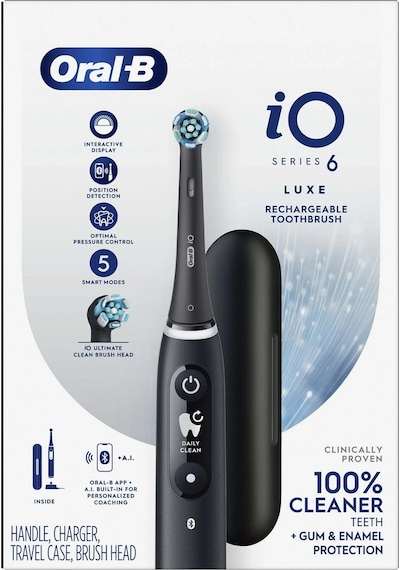 Oral-b İo Series 6 Black Lava Bluetooth Şarjlı Diş Fırçası