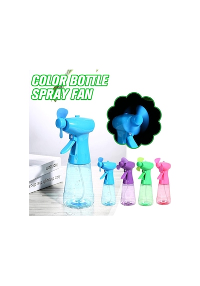 Sulu El Fanı Vantilatör Serinletici Mini Klima Yüz Soğutma Fanı 350 Ml Su Tankı Pilli Water Spray