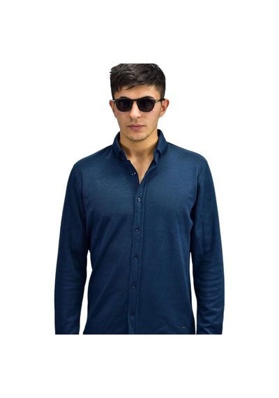Erkek Spor Jakarlı Uzun Kol Gömlek R6530 Bgl-st03205 001