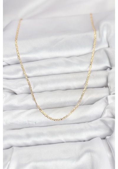 Tua Moda Cm 14k Gold Renk Pirinç Lazer Model 60 Cm Kadın Kolye Çok Renkli
