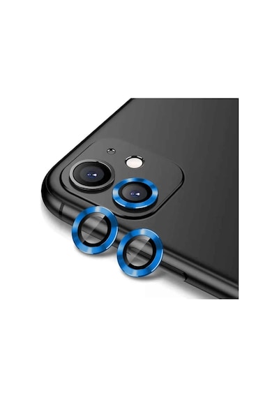 Apple Uyumlu iPhone 12 Mini Zore Cl-12 Premium Safir Parmak İzi Bırakmayan Anti-reflective Kamera Lens Koruyucu Mavi